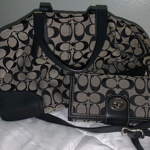 COACH bag and wallet